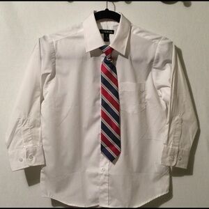 ⭐️ George -  Boys white button down shirt